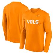 Tennessee Nike Legend Alt Logo Long Sleeve Tee